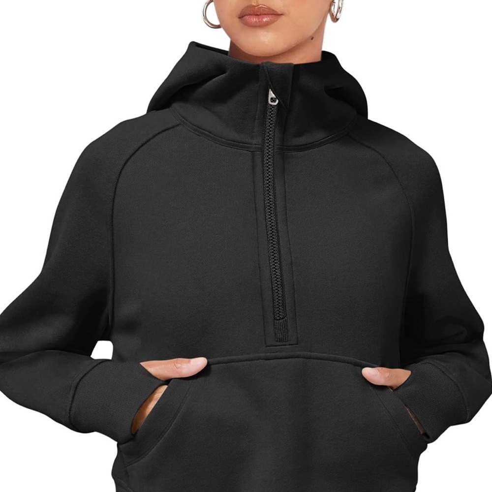 Laslulu • Fuzzy Cropped Hoodie